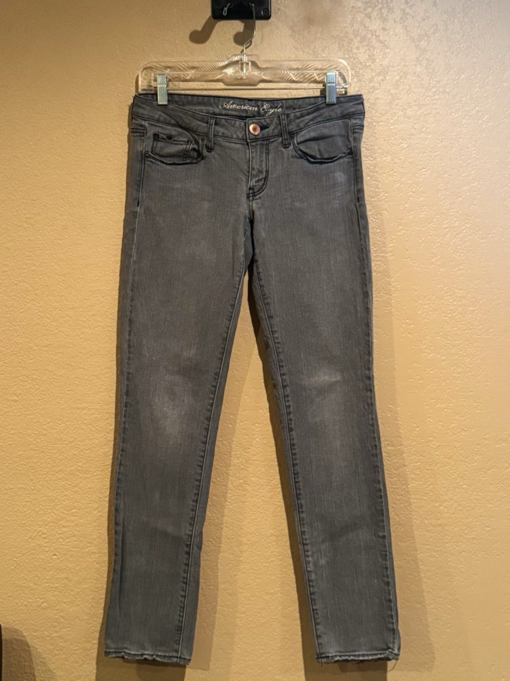American Eagle Outfitters Women's Gray Stretch Skinny Jeans Size 6
